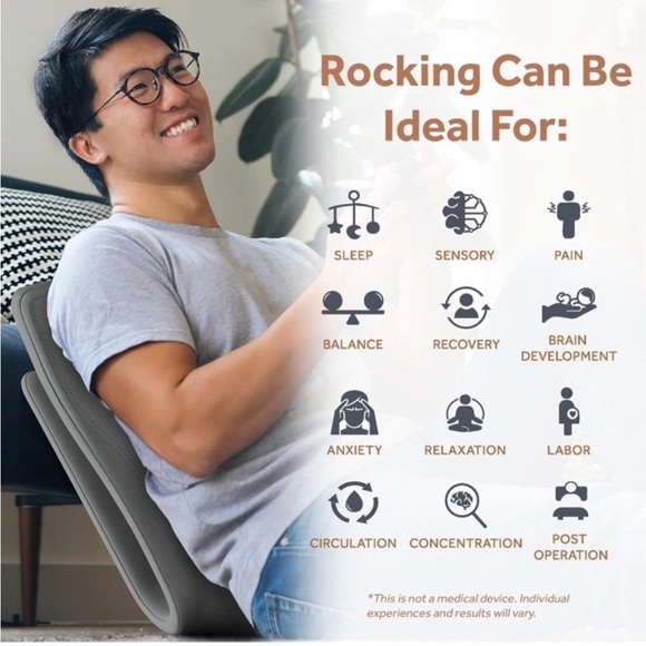 Gray Portable Rocker - Picture 3 of 3